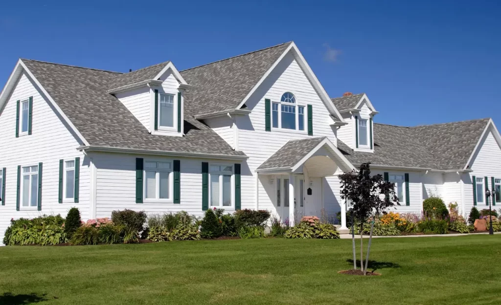 Newly Remodeled house with blue and white accents.